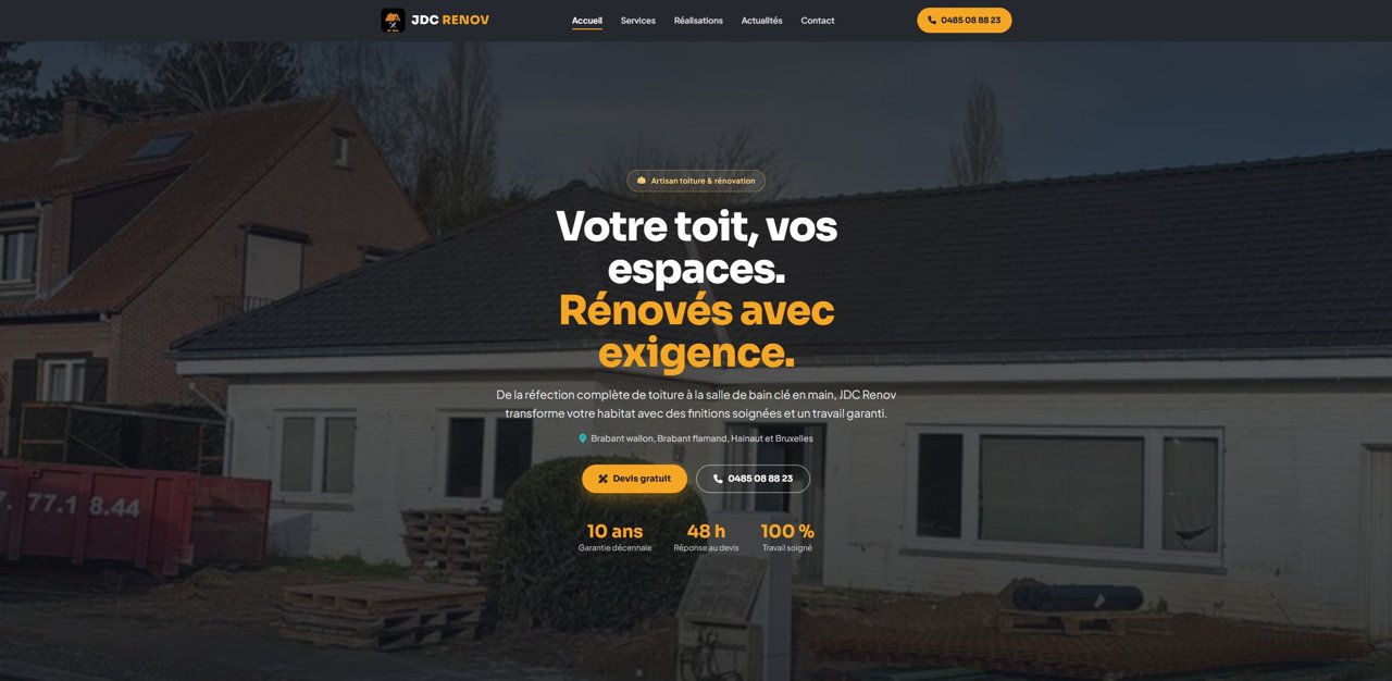 Aperçu du site web JDC Renov